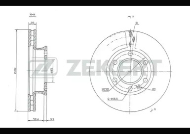 Тормозной диск ZEKKERT BS-5256