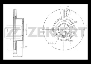 Тормозной диск ZEKKERT BS-5258