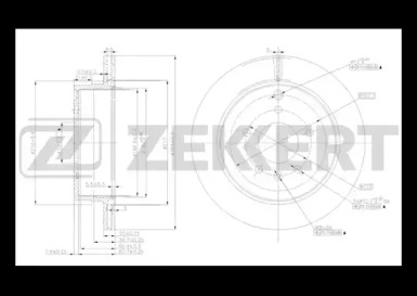 Тормозной диск ZEKKERT BS-5269