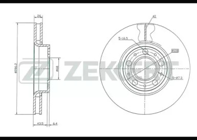 Тормозной диск ZEKKERT BS-5270