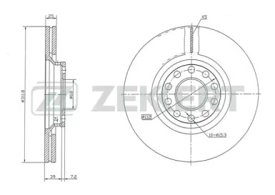 Тормозной диск ZEKKERT BS-5279