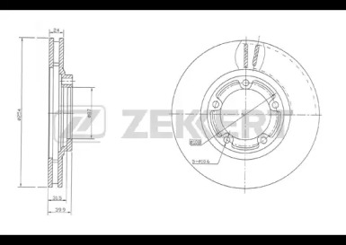 Тормозной диск ZEKKERT BS-5281