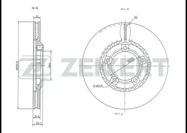 Тормозной диск ZEKKERT BS-5282