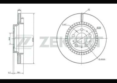 Тормозной диск ZEKKERT BS-5303