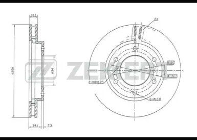 Тормозной диск ZEKKERT BS-5319