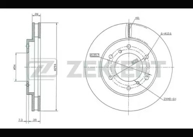 Тормозной диск ZEKKERT BS-5321