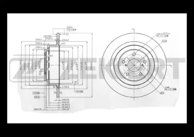 Тормозной диск ZEKKERT BS-5324