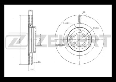 Тормозной диск ZEKKERT BS-5327