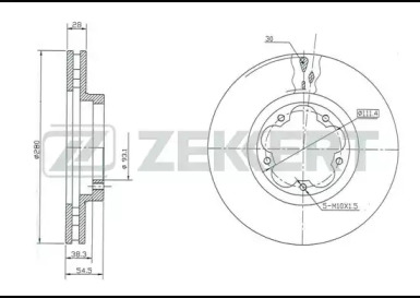 Тормозной диск ZEKKERT BS-5328