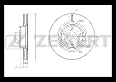 Тормозной диск ZEKKERT BS-5334
