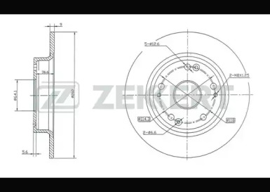 Тормозной диск ZEKKERT BS-5338