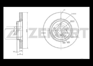 Тормозной диск ZEKKERT BS-5340