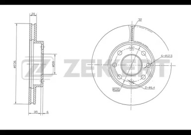 Тормозной диск ZEKKERT BS-5395