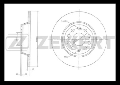 Тормозной диск ZEKKERT BS-5398