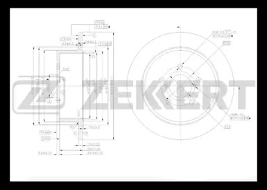 Тормозной диск ZEKKERT BS-5406