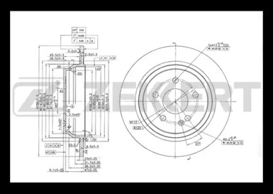 Тормозной диск ZEKKERT BS-5417