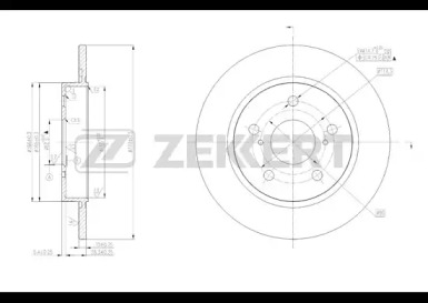 Тормозной диск ZEKKERT BS-5419