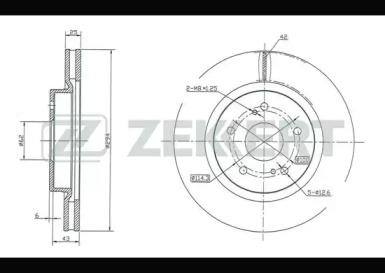 Тормозной диск ZEKKERT BS-5420