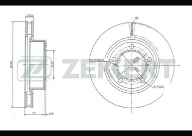 Тормозной диск ZEKKERT BS-5440