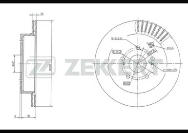 Тормозной диск ZEKKERT BS-5441