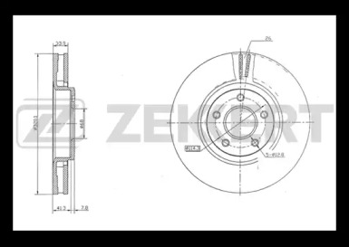 Тормозной диск ZEKKERT BS-5458