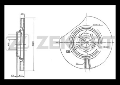 Тормозной диск ZEKKERT BS-5460