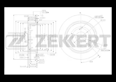 Тормозной диск ZEKKERT BS-5468