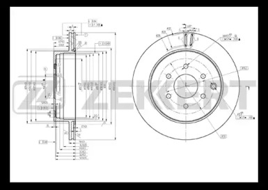 Тормозной диск ZEKKERT BS-5470