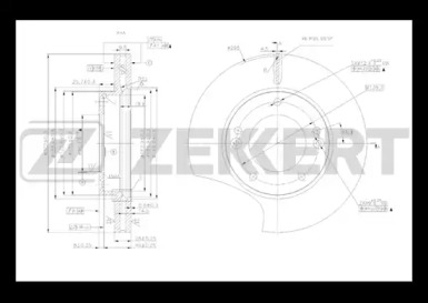 Тормозной диск ZEKKERT BS-5475