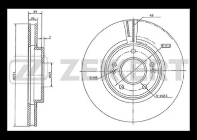 Тормозной диск ZEKKERT BS-5480