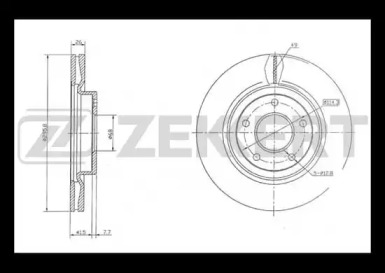 Тормозной диск ZEKKERT BS-5482