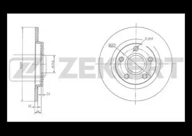 Тормозной диск ZEKKERT BS-5492