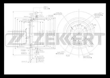 Тормозной диск ZEKKERT BS-5493