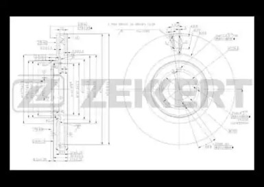 Тормозной диск ZEKKERT BS-5495