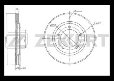 Тормозной диск ZEKKERT BS-5496