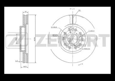 Тормозной диск ZEKKERT BS-5498