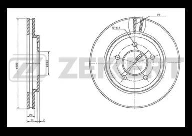 Тормозной диск ZEKKERT BS-5503