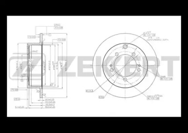 Тормозной диск ZEKKERT BS-5513