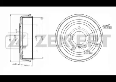 Тормозный барабан ZEKKERT BS-5520