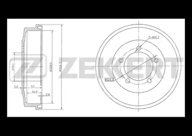 Тормозной барабан ZEKKERT BS-5522