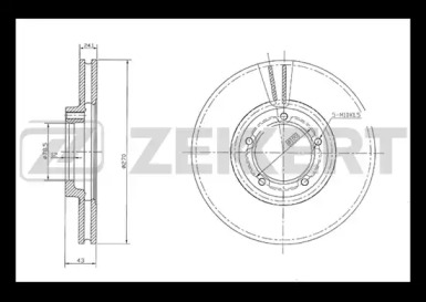 Тормозной диск ZEKKERT BS-5597