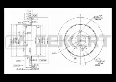 Тормозной диск ZEKKERT BS-5606