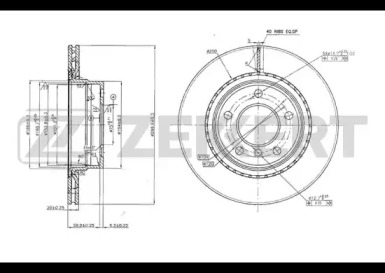 Тормозной диск ZEKKERT BS-5609