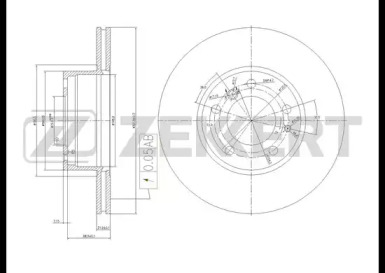 Тормозной диск ZEKKERT BS-5611
