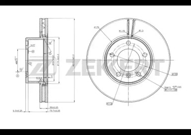 Тормозной диск ZEKKERT BS-5614