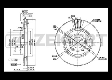 Тормозной диск ZEKKERT BS-5618