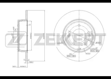 Тормозной диск ZEKKERT BS-5640