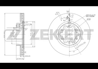 Тормозной диск ZEKKERT BS-5653