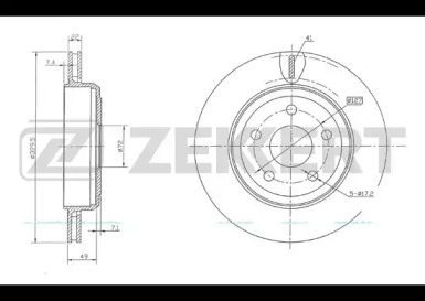 Тормозной диск ZEKKERT BS-5664