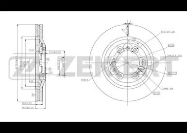 Тормозной диск ZEKKERT BS-5671